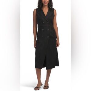 Rachel Zoe Elegant Black Midi Dress